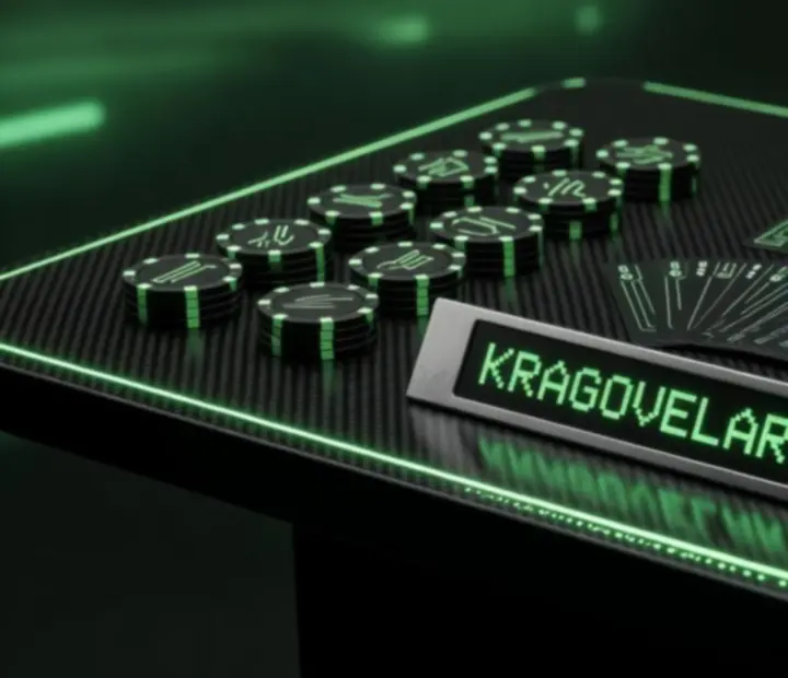 Matrixowy detal świetlny we wnętrzu Kragovelario